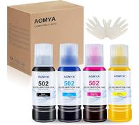 T-502 Recambio de Tinta de sublimación Compatible con Epn EcoTank Supertank ET-2800 ET-2850 ET-2720 ET-15000 ET-4760 Impresoras de inyección de Tinta Transferencia de Calor en Tazas,Vasos,Camisetas