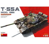 T-55a Mod. 1981 Tanque 1 :3 5 Plástico Modelo Kit Miniart