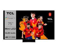 TCL C84 75C845 Televisor 190,5 cm (75") 4K Ultra HD Smart TV Wifi Negro 2000 cd / m²