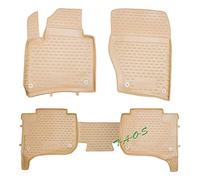T-A-O-S Alfombrillas a Medida en Goma 3D Beige para Cayenne II Desde 2010 hasta 2017 (1190549003)
