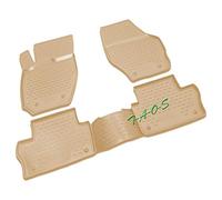 T-A-O-S Alfombrillas a Medida en Goma 3D Beige para XC60 I Desde 2008 hasta 2017 (1190502901)