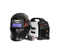 T-Arc 214 Soldadora inverter por Electrodo MMA 200A, con máscara de soldadura tipo casco y accesorios, máquina de soldar portátil compacta y sencilla, para mantenimiento y bricolaje doméstico, 230V