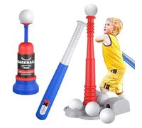 T Ball Set, Baseball Training Toy, Adjustable Hitting Stand, Lightweight Bat and Balls, Outdoor Sports Equipment for Boys Girls Aged 3-5, Fun Backyard Baseball Kit