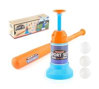 T Ball Set Para Niños: Tees Ball Set Para Niños Pequeños, Lanzador Automático De Pelotas, Juguete Lanzador De Béisbol Para Ni-os | Incluye 3 Bolas | Camisetas Deportivas Al Aire Libre, Juguetes Ba-ll,