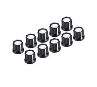 T-best perillas de tono de volumen, 10 unidades de perilla de volumen para bajo de guitarra, potenciómetro, control de volumen, tapas para bajo eléctrico en forma de D