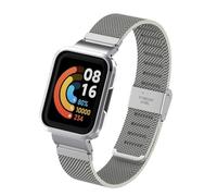 T-BLUER Compatible con Redmi Watch 2 Lite Correas,Correa de Repuesto de Metal de Acero Inoxidable Compatible con Xiaomi Mi Watch Lite 2 Smart Watch,Plata