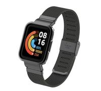 T-BLUER Compatible con Redmi Watch 2 Lite Correas,Correa de Repuesto de Metal de Acero Inoxidable Compatible con Xiaomi Mi Watch Lite 2 Smart Watch,Negro