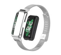 T-BLUER Correas Compatible con Huawei Band 8 Correa,Correa de Repuesto de Metal de Acero Inoxidable Compatible con Huawei Band 7/8 Smartwatch Plata