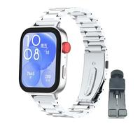 T-BLUER Correas compatibles con Huawei Watch Fit 3 Correa,Acero Inoxidable de Reemplazo de Metal Pulsera para Huawei Watch Fit 3 Mujer Hombre