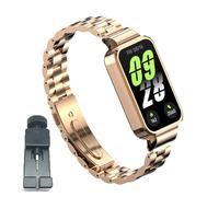 T-BLUER Correas compatibles con Xiaomi Smart Band 9 Active, correa de repuesto de metal de acero inoxidable, pulsera, correa de reloj, accesorios para Redmi Band 3