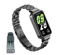 T-BLUER Correas compatibles con Xiaomi Smart Band 9 Active/Redmi Band 3, correa de repuesto de metal de acero inoxidable, accesorios para Redmi Band 3
