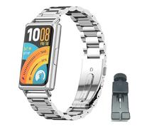 T-BLUER Correas Deportivas de Metal Compatibles con Huawei Band 11/11Pro,Correa Acero Inoxidable Transpirable para Huawei Band 11/11 Pro Mujer Hombre