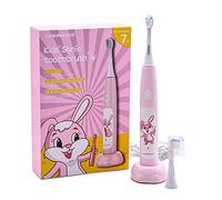 T-Care Kids DIY Sonic ToothBUSH Rosa Super Light 3 modos con memoria divertida y fácil de limpiar, temporizador de 2 minutos con cambio de zona de 30 segundos, regalos para mayores de 3 años (Rosa)