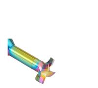 T con aleación dura acero tungsteno Broca CNC HRC55 con vástago de fresa ranura en T, aleación dura, recubrimiento TiCN, mini for acero/aluminio(D3x1.7HxD4x50L,4F DLC_1 PCS)