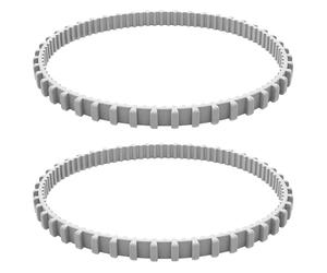 T/F 9985006-R2 - Juego de 2 pistas de sincronización robot para Dolphin con número de pieza 9985006-R2-12 x 1 pulgada, pista gris