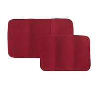 T-fal Textiles Alfombrilla de secado de platos con malla - Paquete de 2 - Carmesí - 69998