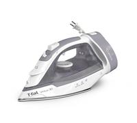 T-fal Virtuo FV2C80U0 - Plancha de vapor con cable retráctil y apagado automático, suela de cerámica XL, color gris