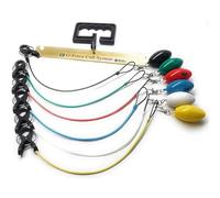 T-H Marine G-Force Conservation Cull System Gen 2 - Viga de Pesca con 6 Boyas codificadas por Colores y Clips para torneos de Pesca de lubina - Incluye Soporte para Etiquetas de Cull