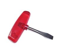 T Handle Flat Head Screwdriver - 11.4cm ABS PP Iron | precision screwdriver, pocket repair instrument, t handle driver, electronic repair device camera tripod mount use