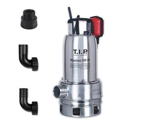 T.I.P. 30116 Bomba de inmersión para aguas residuales Maxima 300 SX acero inoxidable