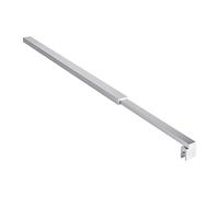 T&K Barra de soporte para mampara de ducha cromado barra telescópica longitud ajustable de 700mm-1300mm, apta para mamparas de ducha y paneles de baño, compatible con vidrio de 6-10mm