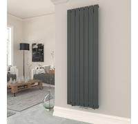 T&K - Radiador de agua caliente 1800x539 mm antracita plano vertical diseño simple capa montaje en pared baño radiador