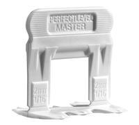 T-Lock ™ 1/16" (2 mm) 100 Clips" Perfect Level Master ™ Professional" Sistema de nivelación de azulejos anti labios - (solo espaciadores), cuñas rojas no incluidas y se venden por separado (1)