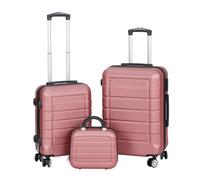 Juego o Set de 3 Maletas de Viaje Oferta- 4 Ruedas Dobles giratorias- Neceser - Maleta de Cabina - Equipaje de Mano- Cerradura TSA- Ligeras- ABS- Ryanair - Resistentes- Ligeras- Asa telescópica