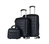 Juego o Set de 3 Maletas de Viaje Oferta- 4 Ruedas Dobles giratorias- Neceser - Maleta de Cabina - Equipaje de Mano- Cerradura TSA- Ligeras- ABS- Ryanair - Resistentes- Ligeras- Asa telescópica