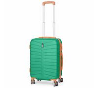 T-LOVENDO.ES Maleta de Cabina 55x34x23 | Viaje Equipaje de Mano avión | 4 Ruedas giratorias | Material ABS Ligero Semirígida | Candado o Cerradura combinación (Verde)