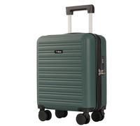 T-LOVENDO.ES Maleta de Cabina Pequeña Viaje Trolley 16” (30L). Equipaje de Mano ryanair, Wizz Air, Easyjet.4 Ruedas 45x35x20cm. Semirigida. Cerradura. Asa telescópica. Verde Oscuro
