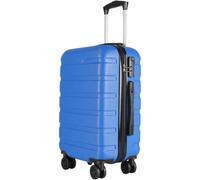 T-LOVENDO.ES Maleta de Viaje Cabina 55x40x20- Equipaje de Mano- 4 Ruedas giratorias- Material ABS Ligero- Semirígida- Candado o Cerradura combinación- Asa telescópica- Trolley- Azul Claro
