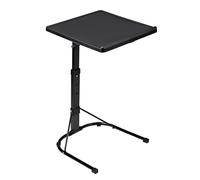 T-LOVENDO.ES Mesa Auxiliar Plegable con Altura Ajustable, Forma de C, con 3 Alturas (de 63,5 a 76 cm), 3 Ángulos Ajustables, para Ordenador Portátil, Lectura, Sofá, Sillón