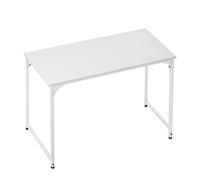T-LOVENDO.ES Mesa Escritorio Blanca 80x40cm para Ordenador, Oficina Hogar Estudio, Estructura Metálica Fuerte, Diseño Moderno Minimalista, Escritorio Trabajo Compacto, Montaje Rápido y Estable