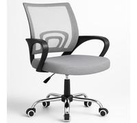 T-LOVENDO.ES Silla de Oficina Ergonómica con Ruedas y Respaldo Transpirable | Altura Regulable y Soporte Lumbar | Ideal para Escritorio, Estudio o Habitación Juvenil | Diseño Moderno y Confortable