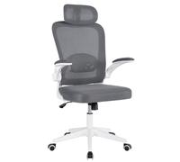 T-LOVENDO.ES Silla de Oficina Ergonómica, de Escritorio, Ejecutiva, Giratoria con Ruedas, de Juegos de Malla Transpirable, con Reposacabezas y Apoyabrazos Ajustable, Soporte Lumbar para Oficina, Casa