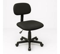 T-LOVENDO.ES Silla de Oficina Sin Reposabrazos con Soporte Lumbar, Ergonómica, Giratoria Ajustable para Escritorio Estudio Oficina