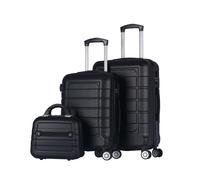 T-LoVendo Juego de 3 Maletas Set Trolley Maleta Cabina Neceser ABS Semirigidas Candado 4 Ruedas Equipaje de Mano