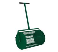 T-Mech Compost Spreader Rodillo Turba Musgo Tierra vegetal CÃsped de jardÃn 80L 26" Jaula de acero
