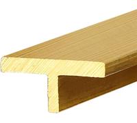 T-molding Flat Flooring Transition Bar, Floor Transition Strip Solid Brass Floor Gap Strip with Brushed Surface, 1m Long Threshold Edging Trim Protector Cover(20x7mm(0.79"x0.28"))