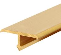 T-molding Flat Flooring Transition Bar, Floor Transition Strip Solid Brass Floor Gap Strip with Brushed Surface, 1m Long Threshold Edging Trim Protector Cover(22x10mm(0.87"x0.39"))