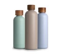 T&N Botella Agua Acero Inoxidable 1 litro, Termo Reutilizable 1l, cantimplora termica sin BPA, Aislamiento de Vacío de Doble Pared para Bebidas Frías 29h y Calientes 14h