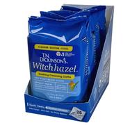 T.N. Dickinson's Witch Hazel - Toallitas de limpieza multiusos (4 unidades, 25 toallitas por paquete), color blanco