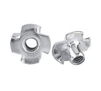 T-Nuss Quatre Pronged Camiseta Nuts Zinc-Carbon Acero Tuercas para muebles de carpintería M8