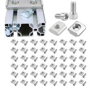 T Nuts Screws - Kit de aluminio | T-Nuts Screws Assortment For DIY, Woodworking, Mechanics, Makers, Engineers, Contratistas, Técnicos, Hobbyists, Homeowners