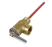 T&P Relief Valve 150 PSI 210°F - High-Performance Brass Safety Valve With Extended Probe, Residential & Commercial Water Heater Protector | For Plumbers Contractors & Property Managers