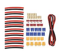T-Plug EC3 Xt60 Adaptadores Conectore, Masculino Femenino Alambre 14Awg Tubo Encogimiento Calor Motor Batería RC ESC Lipo Macho Hembra Conector Adaptador TermocontraíBle Reemplazo Conectore Decano