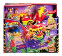 T-RACERS Dragon Loop - Looping con dragón, piloto y coche exclusivo, Pista de coches de juguete