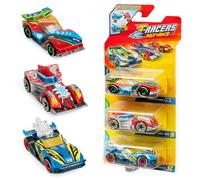 T-Racers Mix ´N Race 3 Pack - Pack de 3 Coches coleccionables. Coches Desmontables en Dos Partes y con Piezas Intercambiables. Pack 1/12
