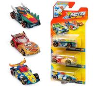 T-Racers Mix ´N Race 3 Pack - Pack de 3 Coches coleccionables. Coches Desmontables en Dos Partes y con Piezas Intercambiables. Pack 3/12